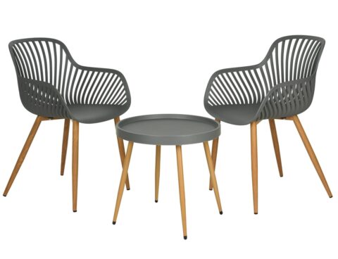 Έπιπλα Κήπου & Βεράντας Garden Set 3Pcs Grey Grs Pp Lf2000060