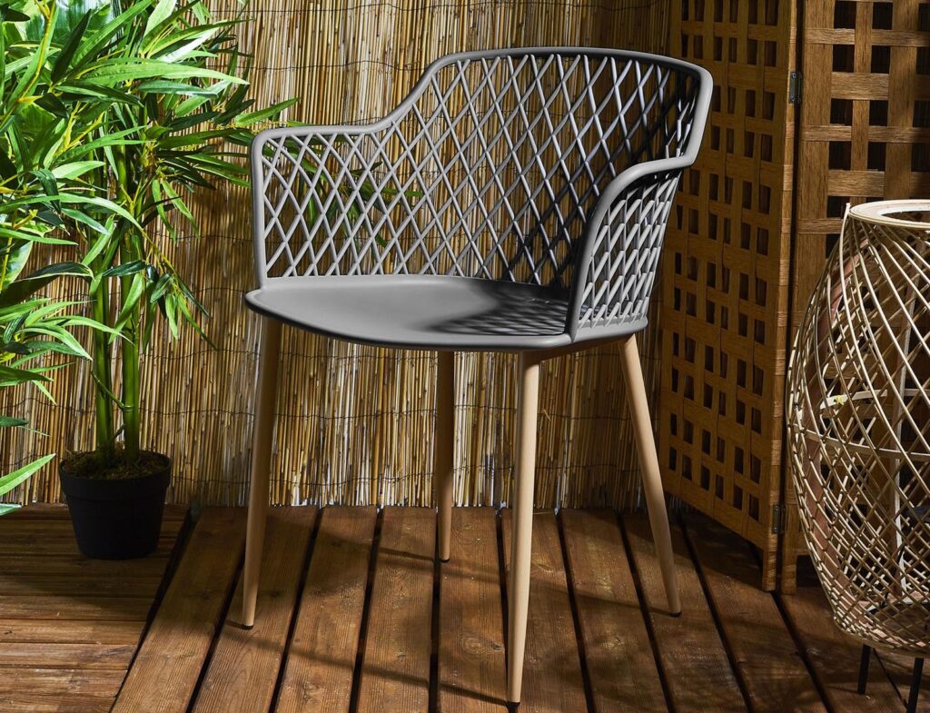 Έπιπλα Κήπου & Βεράντας Malaga Grey Outdoor Chair Hdo2240F