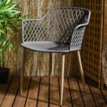 Έπιπλα Κήπου & Βεράντας Malaga Grey Outdoor Chair Hdo2240F