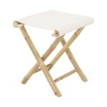 Έπιπλα Κήπου & Βεράντας Stool Bamboo With Canvas Cloth Lesli Living 41276
