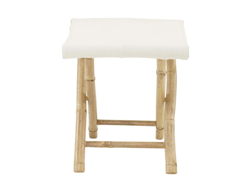 Έπιπλα Κήπου & Βεράντας Stool Bamboo With Canvas Cloth Lesli Living 41276