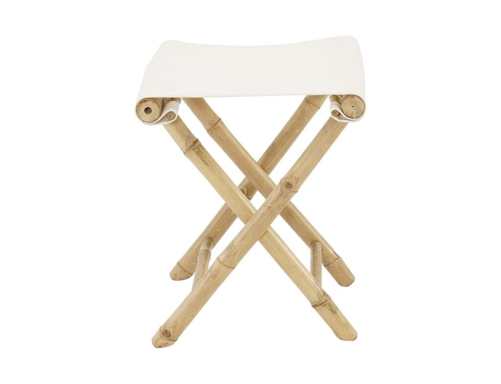 Έπιπλα Κήπου & Βεράντας Stool Bamboo With Canvas Cloth Lesli Living 41276