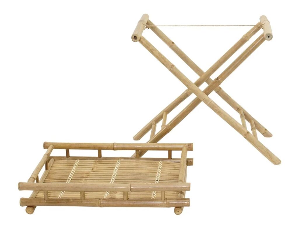 Έπιπλα Κήπου & Βεράντας Tray Table Bamboo Lesli Living 60X40X68Cm 41277