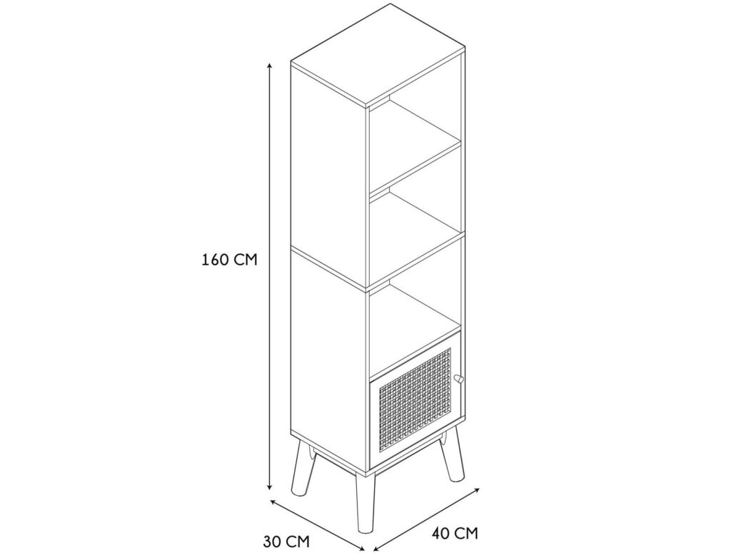 Έπιπλα Μπάνιου Bali 1Door Column