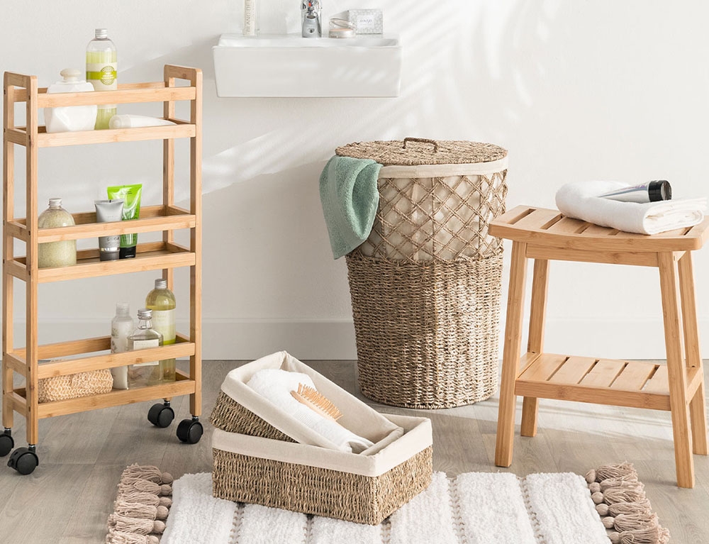 Έπιπλα Μπάνιου Bamboo Storage Bench Five 174605
