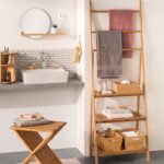 Έπιπλα Μπάνιου Towel Rack Shelf Bamboo 161049