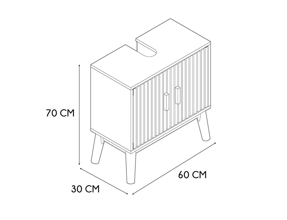 Έπιπλα Μπάνιου Vanity Unit Klaus A1/M1 Hd0222