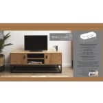 Επιπλα Τηλεόρασης Meuble Tv Bois Et Metal Abbott M1 Hd6626