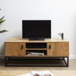 Επιπλα Τηλεόρασης Meuble Tv Bois Et Metal Abbott M1 Hd6626