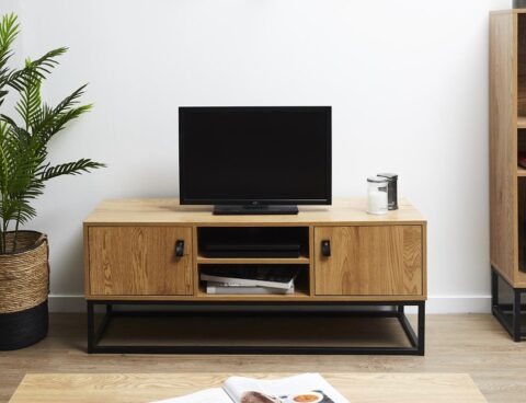Επιπλα Τηλεόρασης Meuble Tv Bois Et Metal Abbott M1 Hd6626