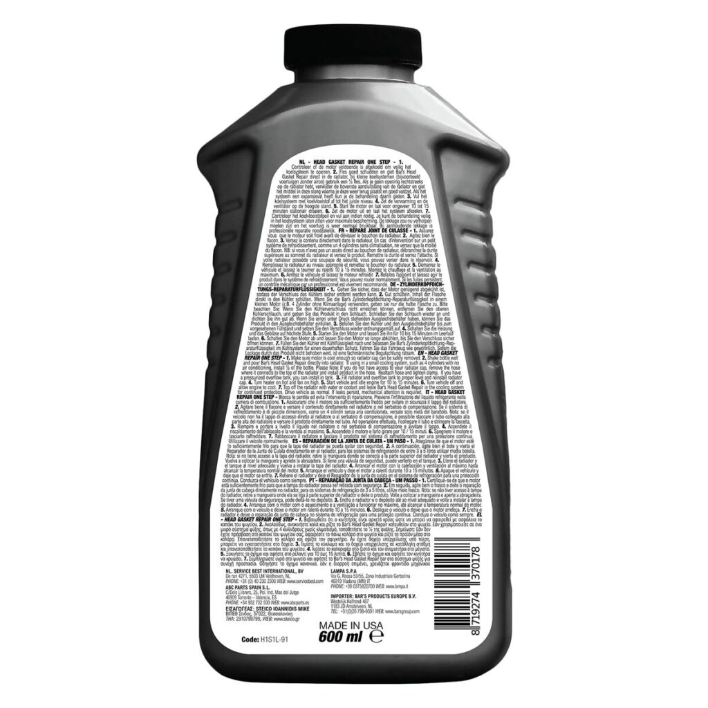 Επισκευαστής κεφαλής κινητήρα Bar's Leaks BARSH1S1L91 600 ml