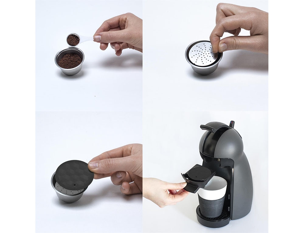 Εργαλεία Κουζίνας Capsule Reutilisable Acier Adapte Dolce Gusto M8 K