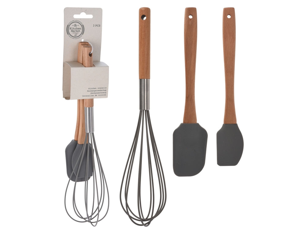 Εργαλεία Κουζίνας Kitchen Tool Set/3Pcs Acacia 170485260