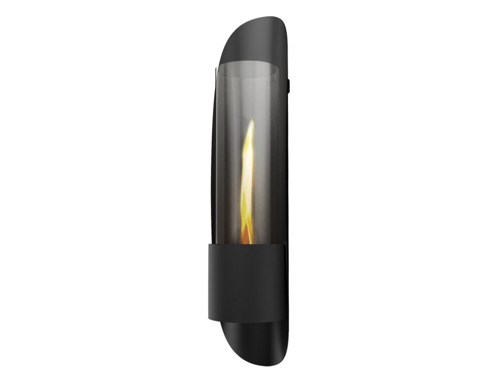 Εστία Φωτιάς Cycloflame Wall Tenderflame - 16.6X81X17.5Cm - Black