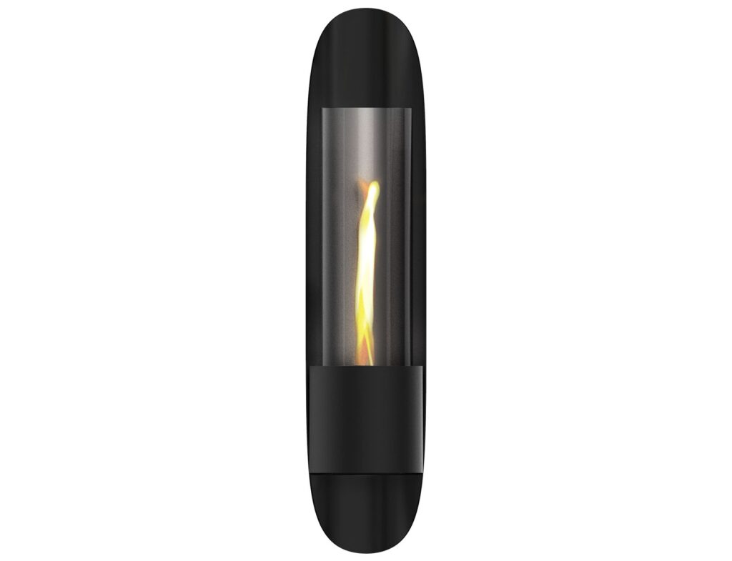 Εστία Φωτιάς Cycloflame Wall Tenderflame - 16.6X81X17.5Cm - Black