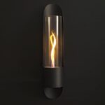 Εστία Φωτιάς Cycloflame Wall Tenderflame - 16.6X81X17.5Cm - Black