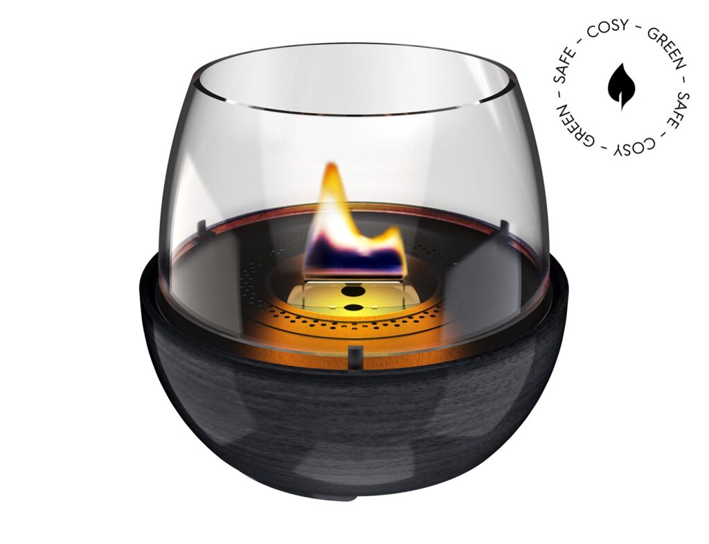 Εστία Φωτιάς Tulip 18 Reactive Glaze Tenderflame - 250Ml - Black