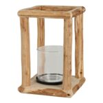 Φαναράκια Lantern 16X16X25Cm Wood Hz1230340