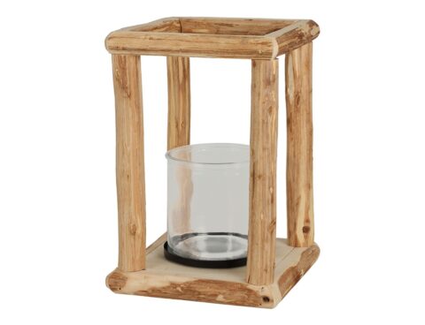 Φαναράκια Lantern 16X16X25Cm Wood Hz1230340