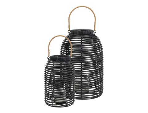 Φαναράκια Lantern Black Set Of 2Pcs Vn8000510