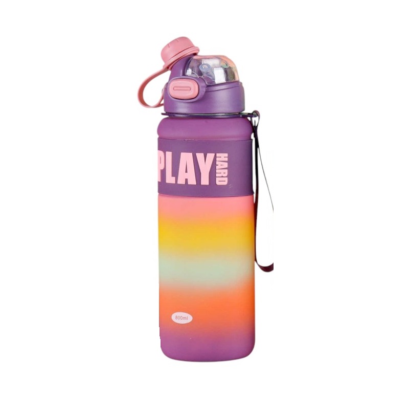 Φορητό παγούρι πλαστικό - 800ml - 722429 - Purple