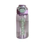 Φορητό παγούρι πλαστικό με καλαμάκι - 580ml - YS-1011 - 616311 - Purple