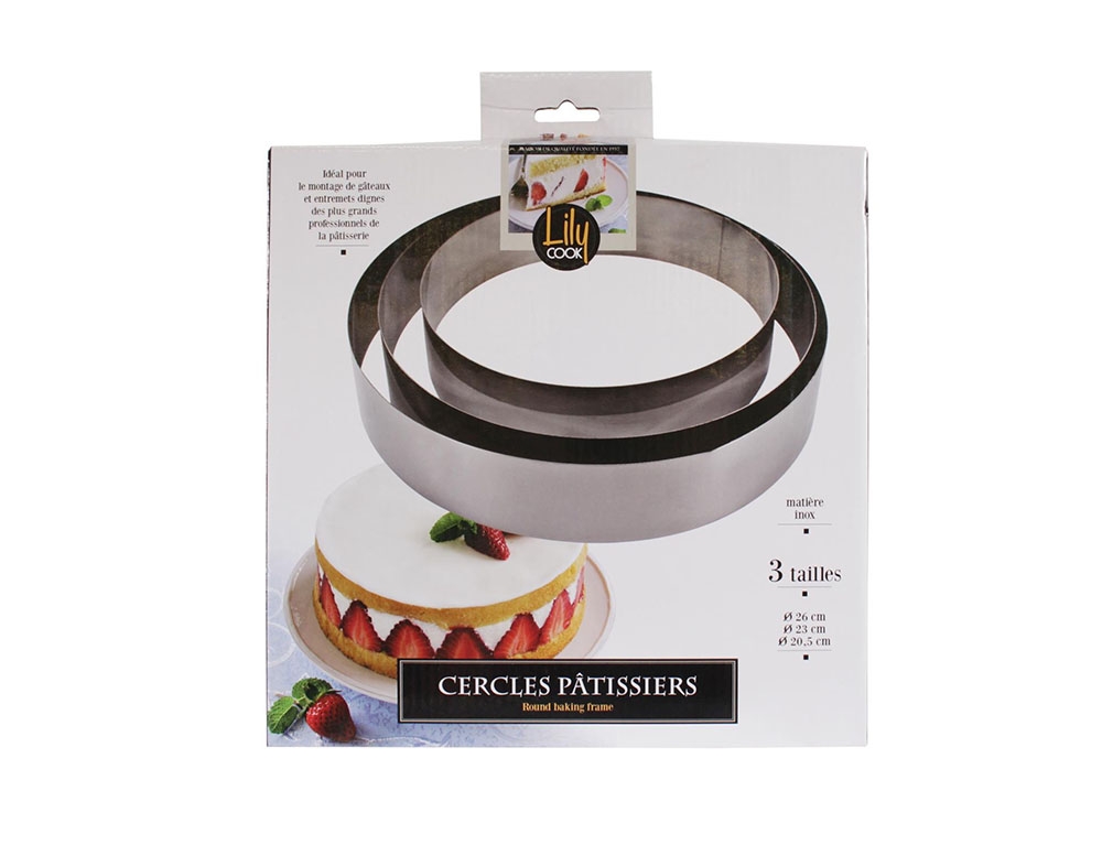 Φόρμα Για Κεικ Cadre Patissier Rond 3 Tailles M12 Kp5350