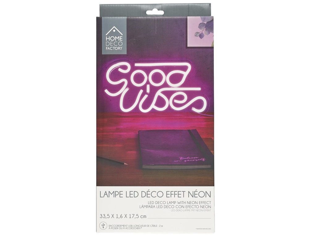 Φωτιστικά Μπαταρίας & Ηλιακά Lampe Tube Led Good Vibes Usb M8 La10471