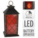Φωτιστικά Μπαταρίας & Ηλιακά Lantern 28Cm Black B/O Led Anx000720