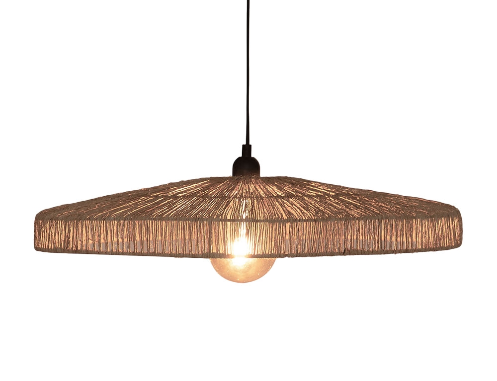 Φωτιστικά Ρεύματος Bellamy Nat Jute Pdnt Lmp D58 Atmosphera 200043