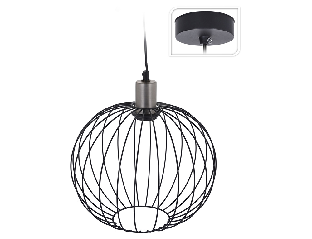 Φωτιστικά Ρεύματος Hang Lamp H&Amp;S Collection Metal Silver Fit  Hz16005