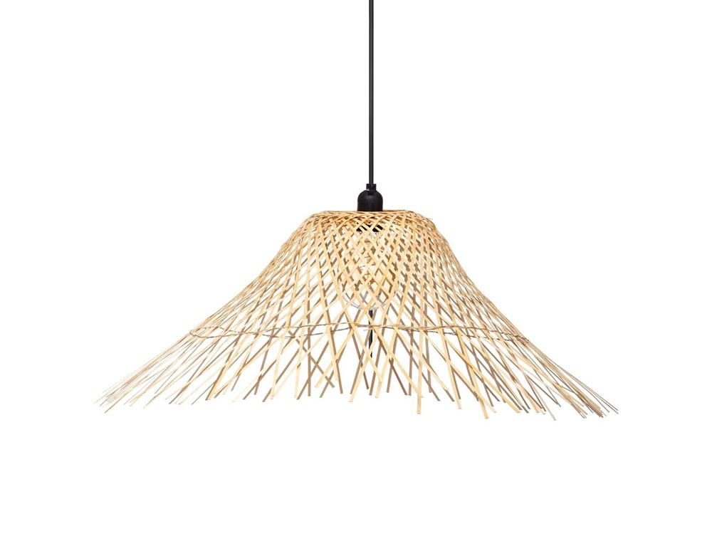 Φωτιστικά Ρεύματος Hanging Lamp Atmosphera Moxa Nat Bamb Pdnt D76 173