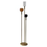 Φωτιστικά Ρεύματος Lampadaire Tripod Verre Fume M1 La0053/Iopau
