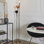 Φωτιστικά Ρεύματος Lampadaire Tripod Verre Fume M1 La0053/Iopau