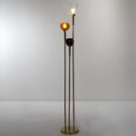 Φωτιστικά Ρεύματος Lampadaire Tripod Verre Fume M1 La0053/Iopau