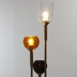 Φωτιστικά Ρεύματος Lampadaire Tripod Verre Fume M1 La0053/Iopau