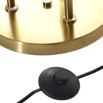 Φωτιστικά Ρεύματος Lampadaire Tripod Verre Fume M1 La0053/Iopau