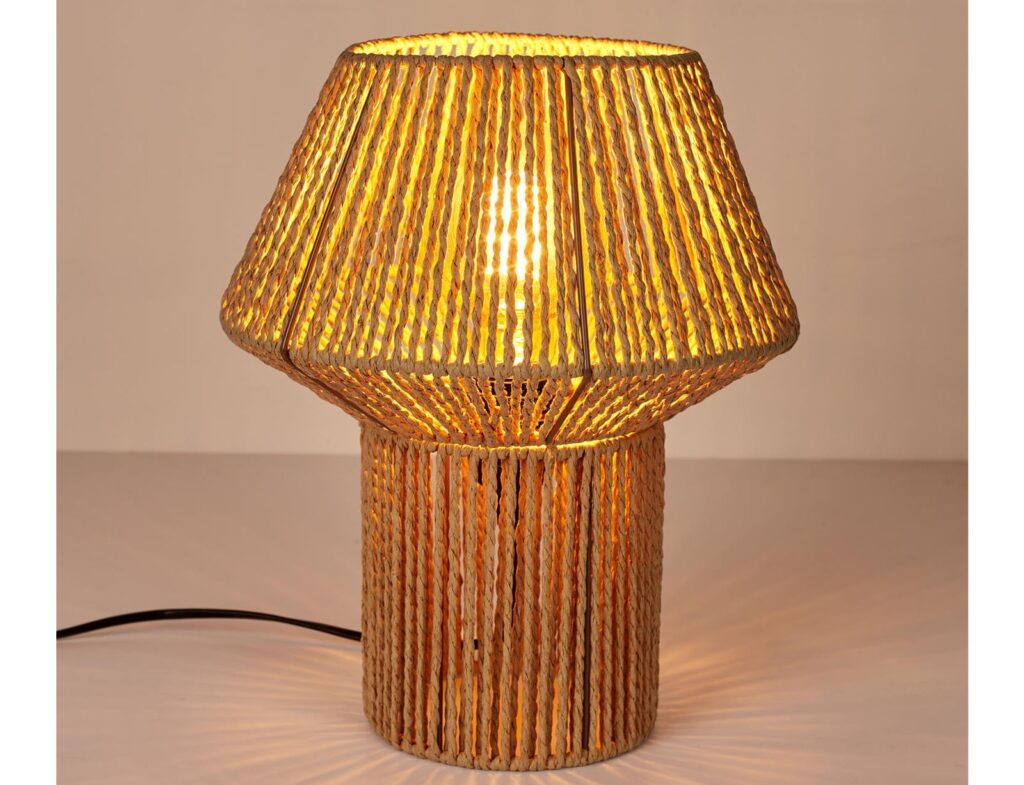 Φωτιστικά Ρεύματος Table Lamp Shade Rope Effect La0016