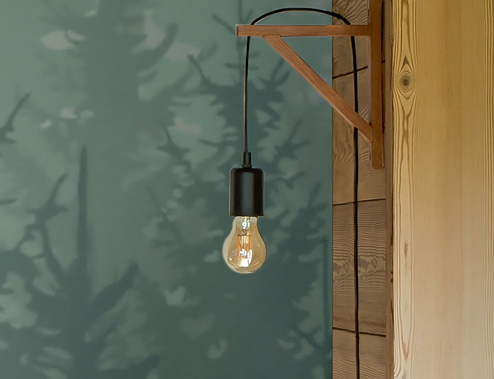 Φωτιστικά Ρεύματος Wild Nat Wood Wall Ilght H22.5 Atmosphera 181942