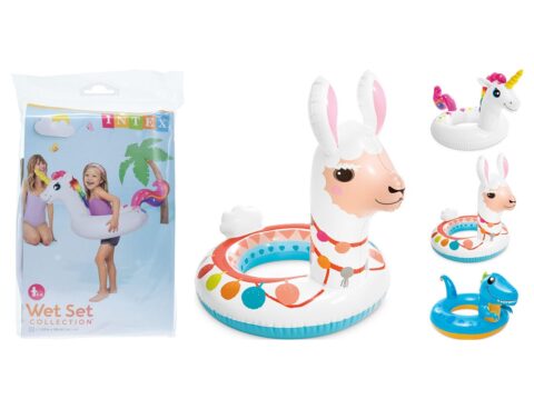 Φουσκωτά & Στρώματα Θαλάσσης Swim Ring Intex Animal Head 3Assorted I03404220