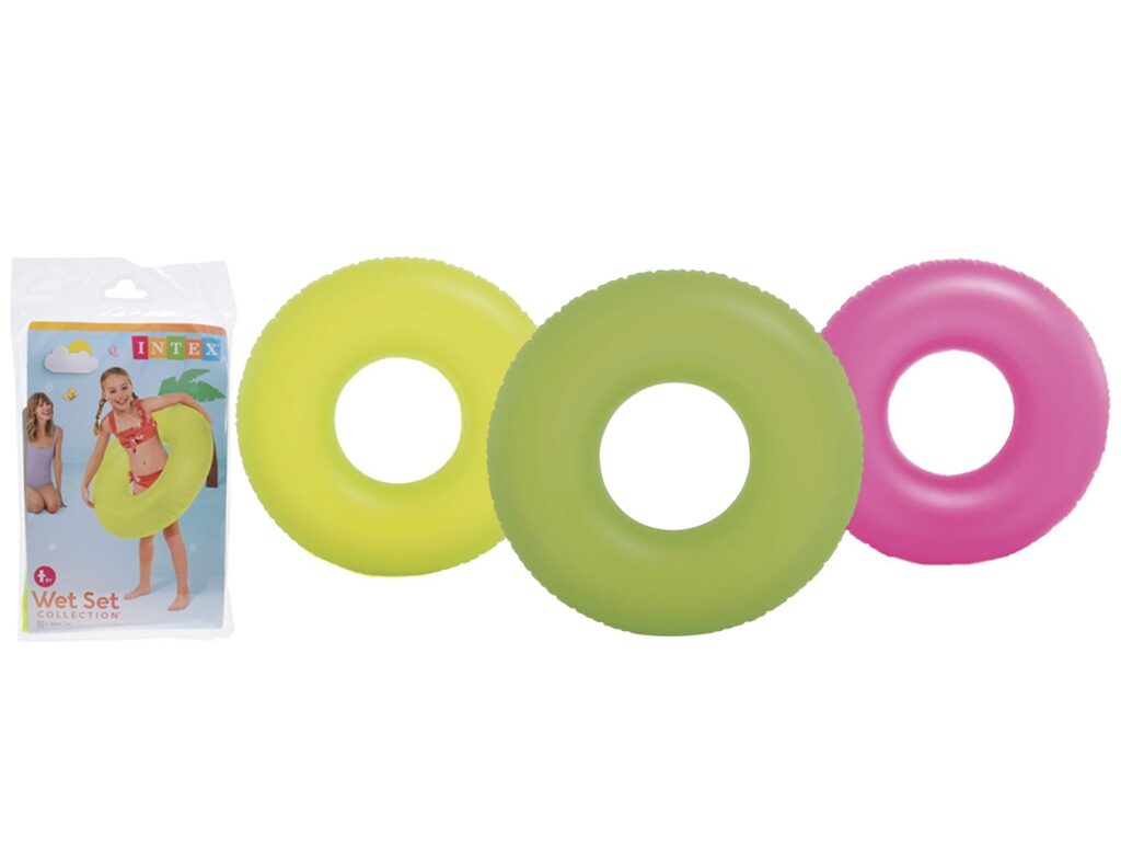 Φουσκωτά & Στρώματα Θαλάσσης Swim Ring Neon Colour 91Cm Assorted I03402390