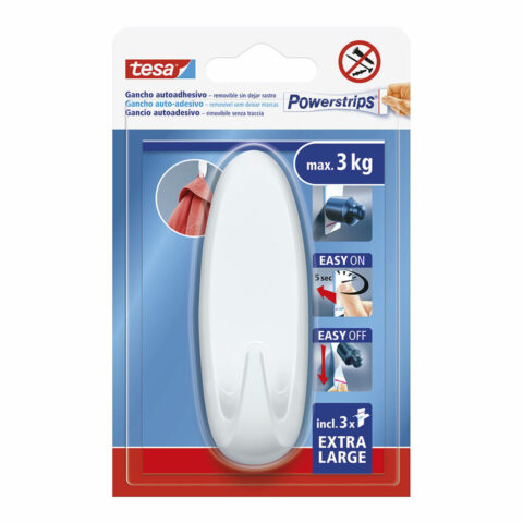 Γάντζος για κρέμασμα TESA Powerstrips XL Αυτοκόλλητο