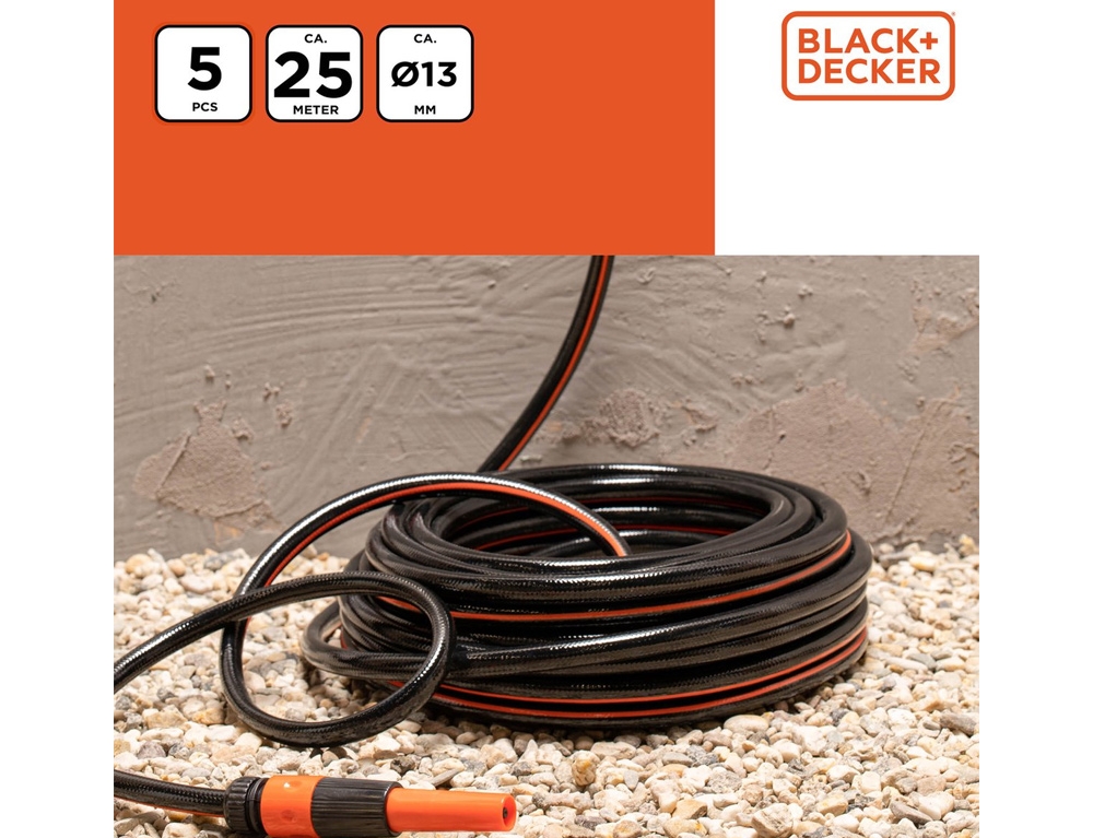 Για Το Πότισμα  Garden Hose Black&Amp;Decker 12Mm X 25M