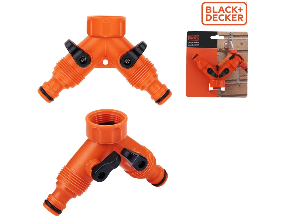 Για Το Πότισμα  Hose Coupling 2-Way Black&Amp;Decker