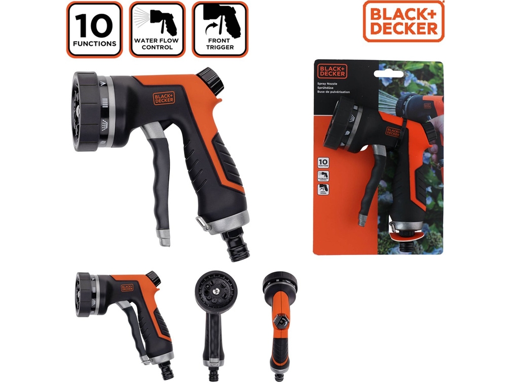 Για Το Πότισμα  Spray Nozzle Black&Amp;Decker  10 Functions 18.5X12.5X