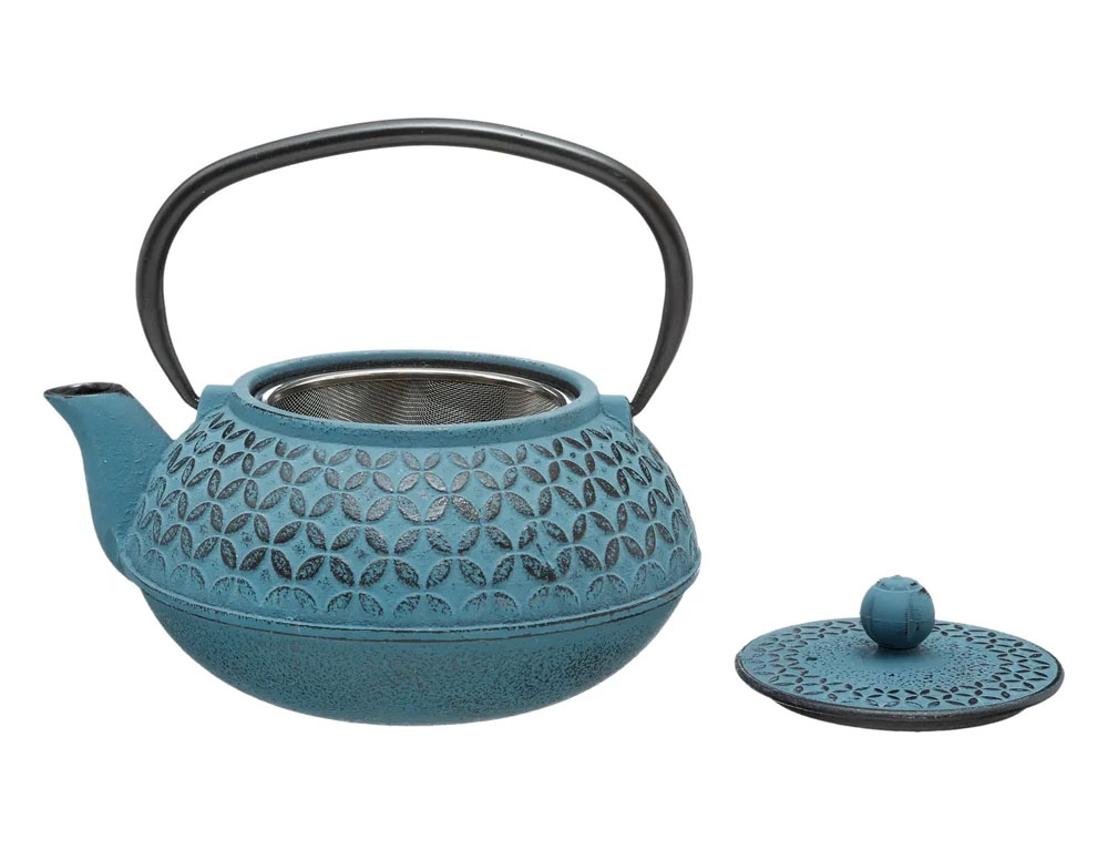 Για Το Τσάι Σας Flower Bl Cast Iron Teapot 1L 140622