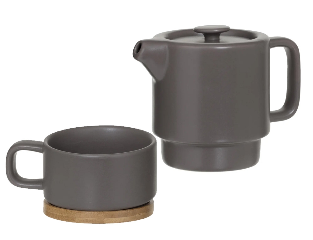 Για Το Τσάι Σας Nature Taup Cera Solit Teapot 160724A
