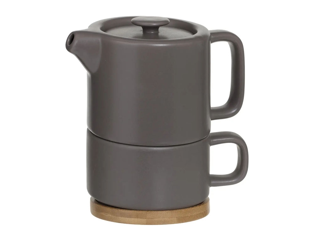 Για Το Τσάι Σας Nature Taup Cera Solit Teapot 160724A