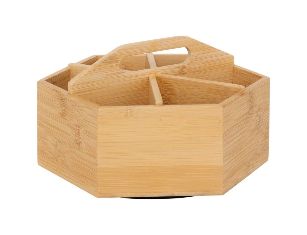 Για Το Τσάι Σας Tea Rotating Bamboo Organizer 190036