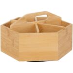 Για Το Τσάι Σας Tea Rotating Bamboo Organizer 190036